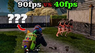 90fps VS 40fps player 1v1✔