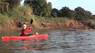 Kayaking on the Mekong River January 2014