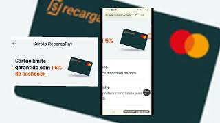 📵 RECARGAPAY LANCA CARTAO CRÉDITO COM LIMITE GARANTIDO +1,5 DE CASBACK💳 APROVACAO pra negativado