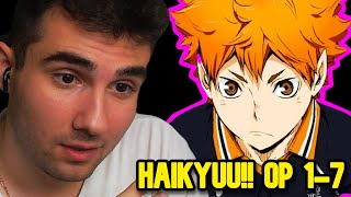 Haikyuu!! All Openings 1-7 REACTION ｢ハイキュー 海外の反応｣ | Anime OP Reaction