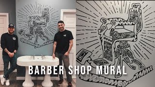 BARBER SHOP MURAL !! (The Classy Edge, Dracut, MA)