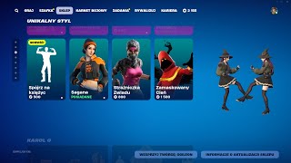 SKLEP FORTNITE 22.10.2024 *NOWA EMOTKA SPÓJRZ NA KSIĘŻYC, NOWY ZESTAW Z SZAFKI ASHTVN, PUNK, BACHII*