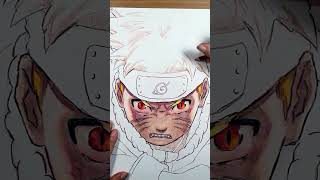 drawing naruto ナルト with colored pencils #shorts