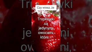 TRUSKAWKI to wyjątkowe owoce 🍓 #shorts