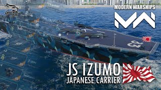 Japanese Aircraft Carrier JS Izumo // Build & Gameplays || Modern Warships