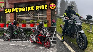 Crazy Lava Ride With SuperBikes 😍 | Hayabusa & Z900 & R3 💀