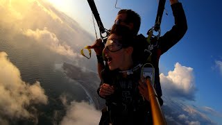 [GoPro 4K] Sunset, Clouds & Emotions - Skydiving over Les Sables d'Olonne, FR