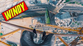 Climbing 250M Abandoned Building & Crane in Dubai