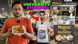 University Student Selling Momos | Hardworking Student Selling Momos With Homemade Recipe 😍