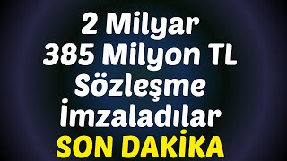 2 Milyar 385 Milyon TL Sözleşme İmzaladılar #borsa #hisse #kaphaberi #analiz