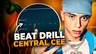 COMO FAZER UM BEAT CHILL DRILL ESTILO CENTRAL CEE | FL STUDIO 21