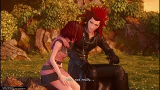 KINGDOM HEARTS Ⅲ Kairi and Axel have bonding moment