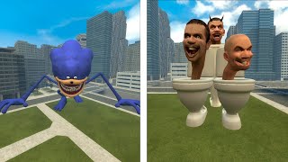 SHIN SONIC TAPES, TITAN SPIDER SHIN SONIC TAPES VS SKIBIDI TOILET 70 In Garry's Mod!