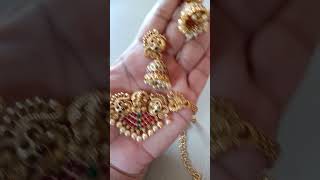 Premium quality lakshmi choker set🤩🤩380+shipping🤩 For order Watsapp  me 8148299183 Live video call o