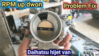 How to fix RPM up dwon problem in Daihatsu hijet van || Why is my engine RPM not stable,