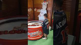 @MLB @braves Atlanta Braves drums #mlbfamily #baseballkid #roadtrips #baseballstadium #shorts