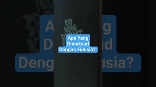 Apa yang dimaksud dengan fidusia? #hukumperdata #youtubeshorts #shotrs #shotr