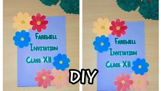 simple handmade farewell invitation card #trending #viral #handmade #diy #unique