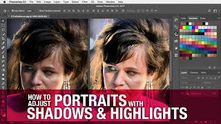 How to adjust shadows on portraits