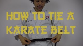 How to tie a Karate belt correctly