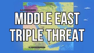 3 Kingdoms Battle for the Middle East - WorldBox Timelapse