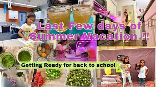 🌻LAST FEW DAYS OF SUMMER☀️BREAK🏫Getting Ready for BACK TO SCHOOL YEAR,INDIAN MOM VLOGGER USA VLOG