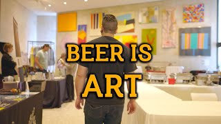 BEER IS ART? Brad attends a Beer Fest @ an ART GALLERY