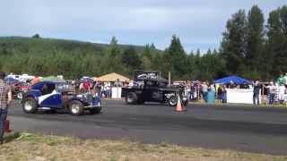 34' FORD PICKUP VS. MODIFIED BILLETPROOF ERUPTION DRAGS TOUTLE, WA 2013