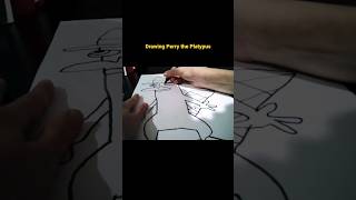 drawing Perry the Platypus #art #drawing #viral #shorts#fyp