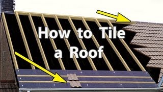 How to TILE A ROOF with Clay or Concrete Tiles - New Roof