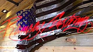 CNC Plasma American Flag - OG Intro Tune Oldbarn Homestead