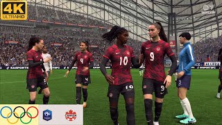 EA Sports® FC24 | France vs Canada | 2024 Summer Olympics - Women's Football | PS5 4K Gameplay