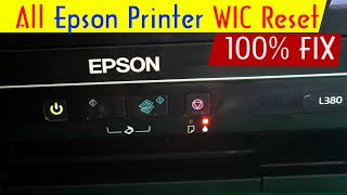 How to reset Waste Ink Counter (Red Light Blinking of Epson Printer) All Model L380