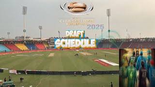 Champions Trophy 2025 draft Schedule |updates of CT2025 ||Cricket World