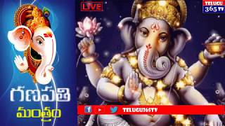 Telugu 365 TV Live || సర్వకార్య సిద్ధిని కలిగించే మహా గణపతి మంత్రం || Lord Ganesh Manthram || Live