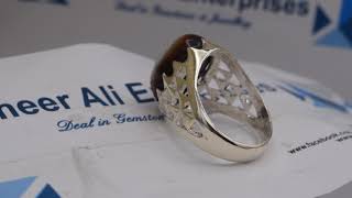 AAE 9804 Sulemani Aqeeq Chandi Ring