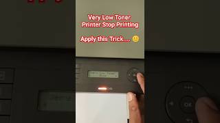 How to Quickly Reset Low Toner Error on HP LaserJet MFP | Fix Printer Stop: Proven Trick! #shorts