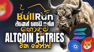 Bullrun එකෙන් ගොඩ යන්න හොඳම Altcoin Entries ටික මෙන්න!