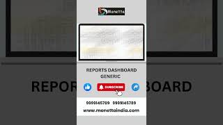 Generic Reports Dashboard #monettaindia  #tallypartner  #genericreport