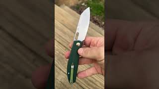 Thoughts on front flippers. CJRB ekko #knifelife #edc #sharp #asmr #metallica