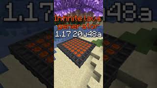 How to generate INFINITE LAVA in Minecraft snapshot 20w48a