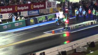 Santo's Cranes Super 3 Extreme Drag Race 30-3-13 Willowbank Raceway Top Bike