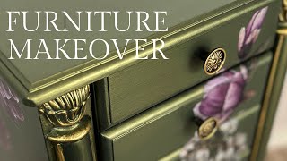 Gorgeous Furniture Makeover Using Moonshine Metallics✨Custom Designed Jewelry Armoire