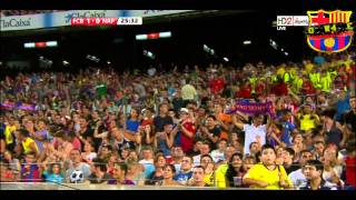 Fabregas first goal with FC Barcelona in Joan Gamper Trophy 22/08/2011 HD 720p