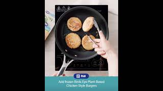 Birds Eye Plant Based - Chicken Burger Cooking Pan Cooking