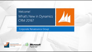 Whats New in Dynamics CRM 2016