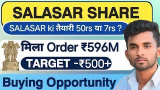 Good news for salasar stocks 🔴 salasar Share Analysis | Penny Share Below ₹20