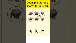 #shorts | Count pictures and tick the correct number | class lkg worksheets | kavya ki classes |