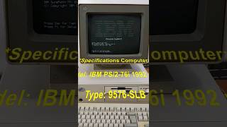 ✅Retro PC: Intel 33Mhz 80486 IBM PS/2 computer loading MS-DOS✅ #vintagecomputer #retrogaming #retro