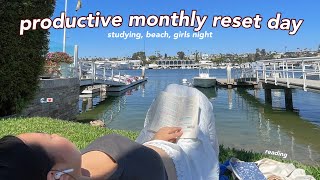 DAYS IN MY LIFE: monthly reset girls night & beach! productive summer day in california: fun diml